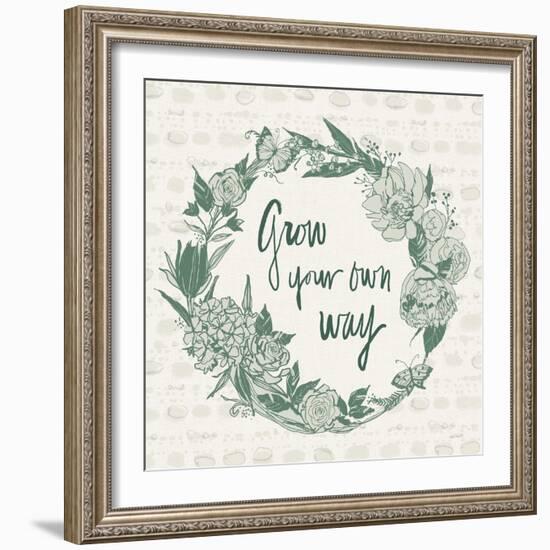 Garden Tones IV-Anne Tavoletti-Framed Art Print