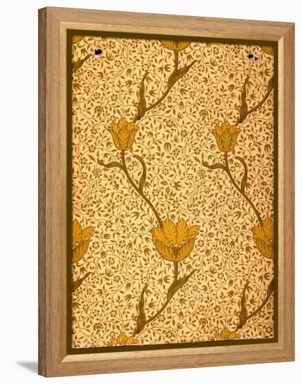 'Garden Tulip' Wallpaper Design, 1885 (Colour Woodblock Print on Paper)-William Morris-Framed Premier Image Canvas