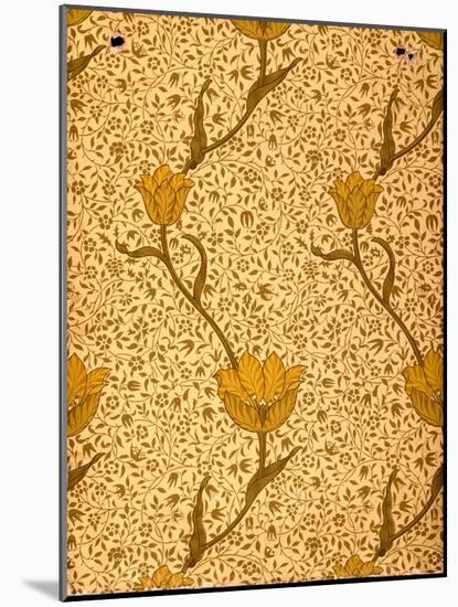 'Garden Tulip' Wallpaper Design, 1885 (Colour Woodblock Print on Paper)-William Morris-Mounted Giclee Print