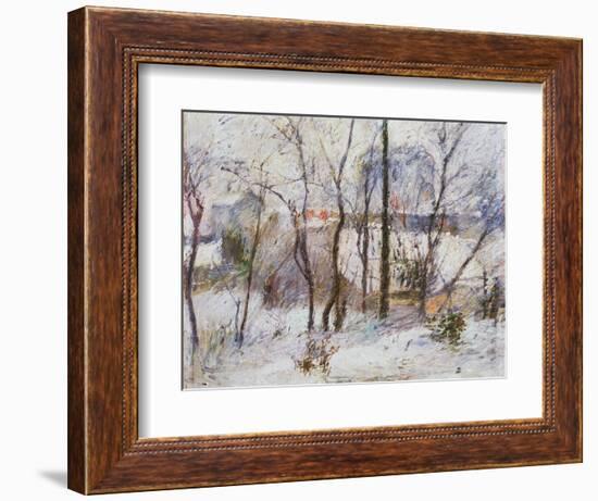 Garden under Snow, 1879-Paul Gauguin-Framed Giclee Print