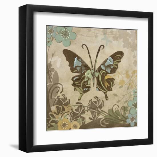 Garden Variety Butterfly V-Alan Hopfensperger-Framed Art Print