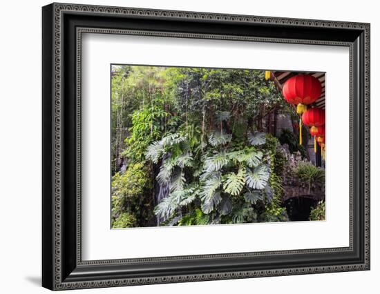 Garden Waterfall, Panxi Restaurant, Lichi Bay, Guangzhou, China-Stuart Westmorland-Framed Photographic Print