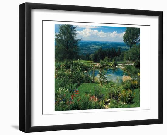 Garden With A View-null-Framed Art Print