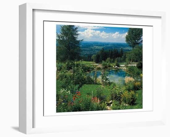 Garden With A View-null-Framed Art Print