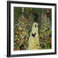 Garden with Chickens, 1916-Gustav Klimt-Framed Giclee Print