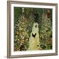 Garden with Chickens, 1916-Gustav Klimt-Framed Giclee Print