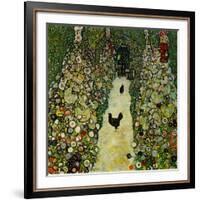 Garden with Chickens, 1916-Gustav Klimt-Framed Giclee Print