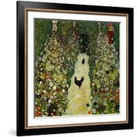 Garden with Chickens, 1916-Gustav Klimt-Framed Giclee Print