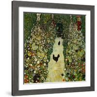 Garden with Chickens, 1916-Gustav Klimt-Framed Giclee Print