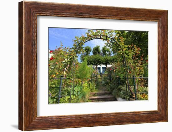 Garden with Country House in the Urban District of Blankenese, Hamburg, Germany-null-Framed Art Print