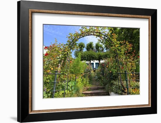 Garden with Country House in the Urban District of Blankenese, Hamburg, Germany-null-Framed Art Print