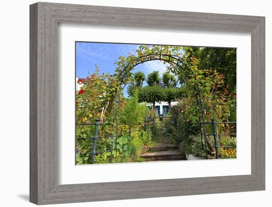 Garden with Country House in the Urban District of Blankenese, Hamburg, Germany-null-Framed Art Print