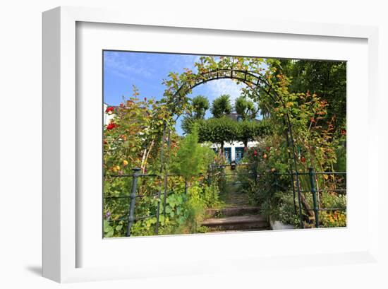 Garden with Country House in the Urban District of Blankenese, Hamburg, Germany-null-Framed Art Print