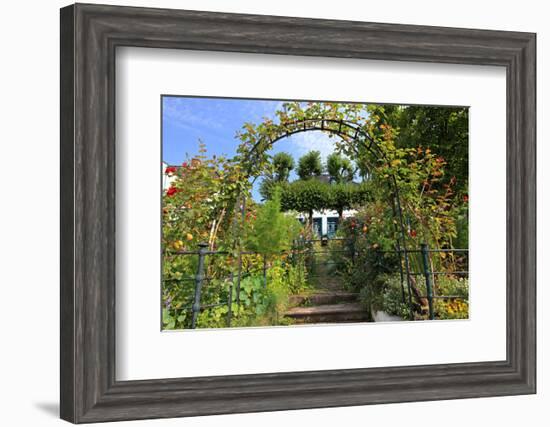 Garden with Country House in the Urban District of Blankenese, Hamburg, Germany-null-Framed Art Print