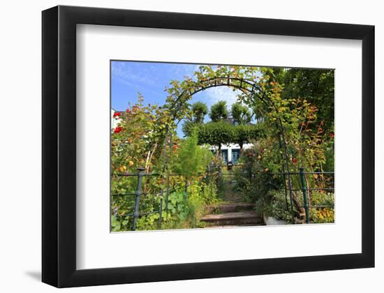 Garden with Country House in the Urban District of Blankenese, Hamburg, Germany-null-Framed Art Print