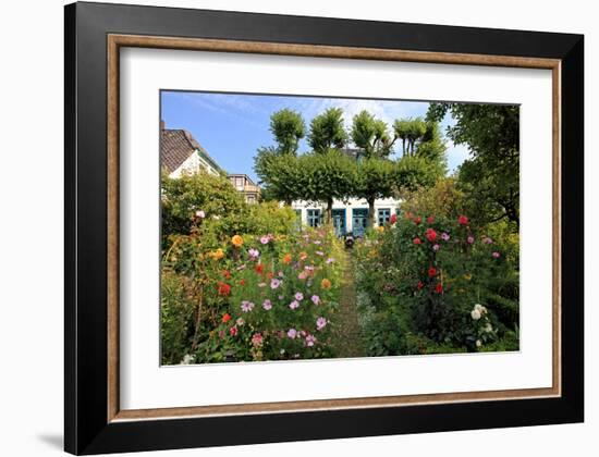 Garden with Country House in the Urban District of Blankenese, Hamburg, Germany-null-Framed Art Print