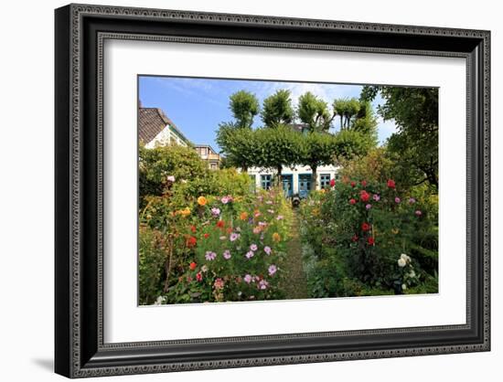 Garden with Country House in the Urban District of Blankenese, Hamburg, Germany-null-Framed Art Print