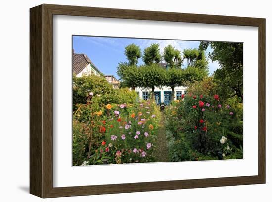 Garden with Country House in the Urban District of Blankenese, Hamburg, Germany-null-Framed Art Print