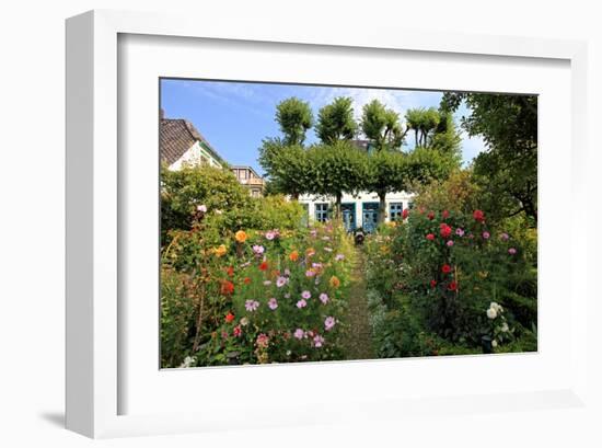 Garden with Country House in the Urban District of Blankenese, Hamburg, Germany-null-Framed Art Print