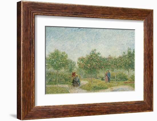 Garden with Courting Couples: Square Saint-Pierre, 1887-Vincent van Gogh-Framed Giclee Print