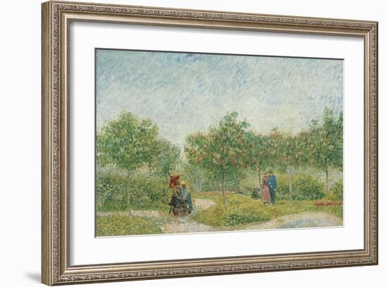 Garden with Courting Couples: Square Saint-Pierre, 1887-Vincent van Gogh-Framed Giclee Print