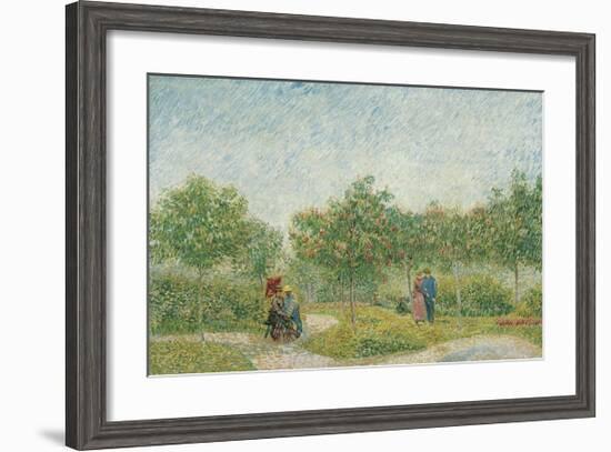 Garden with Courting Couples: Square Saint-Pierre, 1887-Vincent van Gogh-Framed Giclee Print