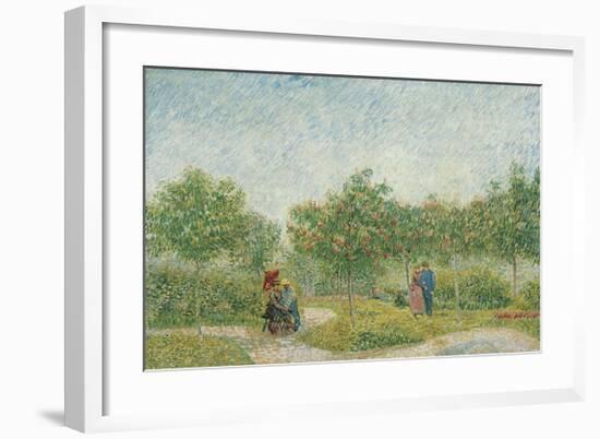 Garden with Courting Couples: Square Saint-Pierre, 1887-Vincent van Gogh-Framed Giclee Print