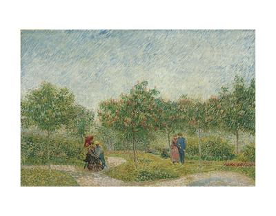 Garden with Courting Couples: Square Saint-Pierre, 1887' Art Print -  Vincent van Gogh | Art.com