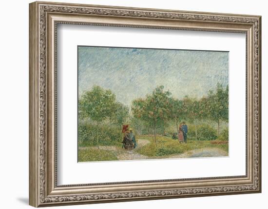 Garden with Courting Couples: Square Saint-Pierre, 1887-Vincent van Gogh-Framed Art Print