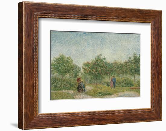 Garden with Courting Couples: Square Saint-Pierre, 1887-Vincent van Gogh-Framed Art Print