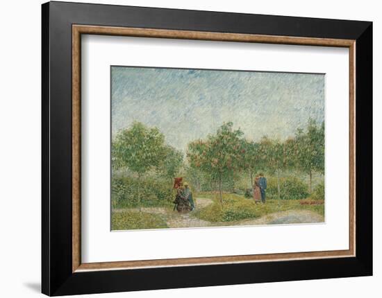 Garden with Courting Couples: Square Saint-Pierre, 1887-Vincent van Gogh-Framed Art Print