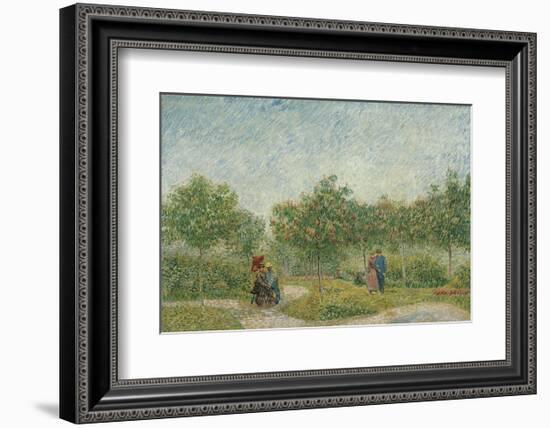 Garden with Courting Couples: Square Saint-Pierre, 1887-Vincent van Gogh-Framed Art Print