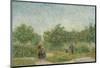 Garden with Courting Couples: Square Saint-Pierre, 1887-Vincent van Gogh-Mounted Art Print