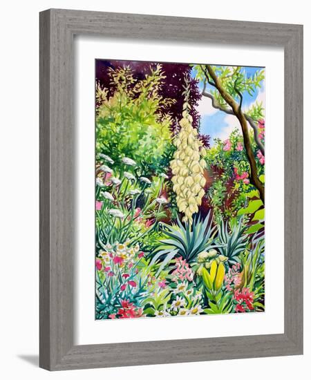 Garden with Flowering Yucca-Christopher Ryland-Framed Giclee Print