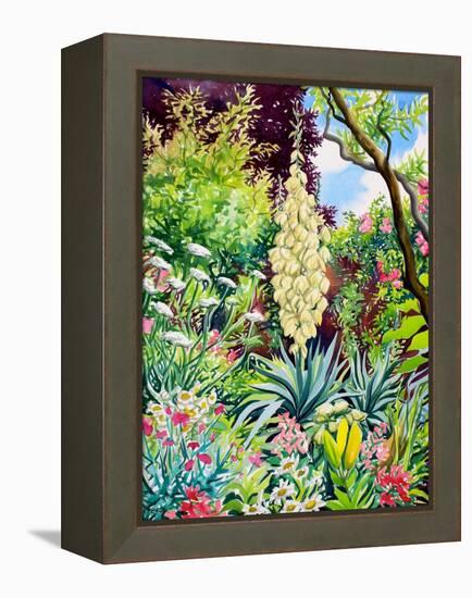 Garden with Flowering Yucca-Christopher Ryland-Framed Premier Image Canvas