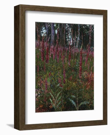 Garden with Foxgloves-Eug?ne Boudin-Framed Giclee Print