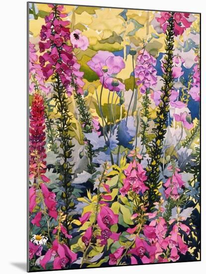 Garden with Foxgloves-Christopher Ryland-Mounted Premium Giclee Print