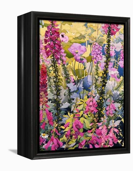 Garden with Foxgloves-Christopher Ryland-Framed Premier Image Canvas