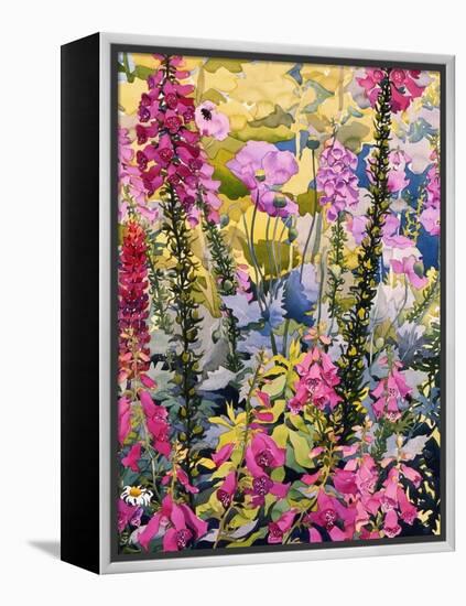 Garden with Foxgloves-Christopher Ryland-Framed Premier Image Canvas