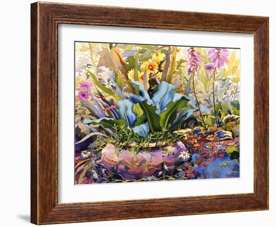 Garden with Plants, 2000-Christopher Ryland-Framed Giclee Print