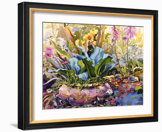 Garden with Plants, 2000-Christopher Ryland-Framed Giclee Print