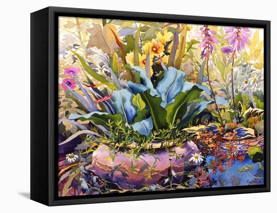 Garden with Plants, 2000-Christopher Ryland-Framed Premier Image Canvas