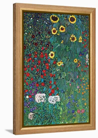 Garden-Gustav Klimt-Framed Stretched Canvas