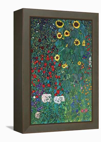 Garden-Gustav Klimt-Framed Stretched Canvas