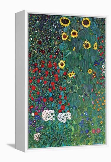 Garden-Gustav Klimt-Framed Stretched Canvas