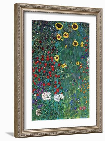 Garden-Gustav Klimt-Framed Art Print