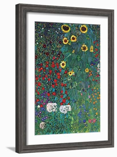 Garden-Gustav Klimt-Framed Art Print