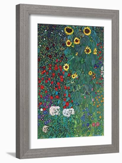 Garden-Gustav Klimt-Framed Art Print