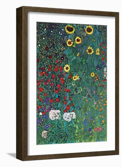 Garden-Gustav Klimt-Framed Art Print