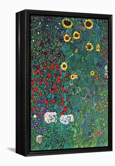 Garden-Gustav Klimt-Framed Stretched Canvas